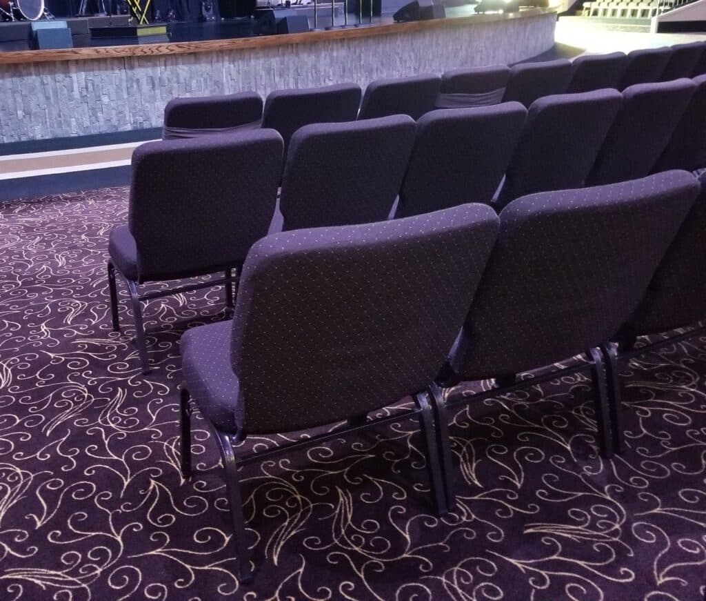 Purple Church Chairs